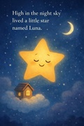 Cover: "Luna, the Little Star Who Was Afraid of the Dark (Luna the little star, #1) - Veronique. J
