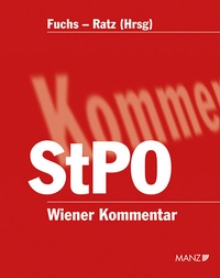 Abbildung von: Wiener Kommentar zur StPO - Manz