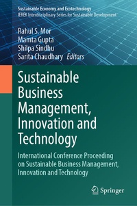 Enlarge image Cover: Sustainable Business Management, Innovation and Technology - Springer
