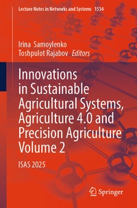 Abbildung von: Innovations in Sustainable Agricultural Systems, Agriculture 4.0 and Precision Agriculture, Volume 2 - Springer