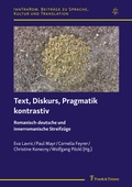 Cover: Text, Diskurs, Pragmatik kontrastiv - Frank & Timme
