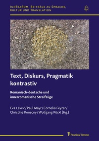 Abbildung von: Text, Diskurs, Pragmatik kontrastiv - Frank & Timme