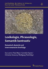 Abbildung von: Lexikologie, Phraseologie, Semantik kontrastiv - Frank & Timme