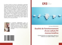Abbildung von: Dualite de fonctionnement d'une cellule PV monocristalline - Editions Universitaires Europeennes