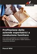 Cover: Profilazione delle aziende esportatrici a conduzione familiare - Edizioni Sapienza