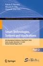 Cover: Smart Technologies, Systems and Applications - Springer