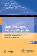 Cover: Smart Technologies, Systems and Applications - Springer