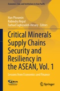 Cover: Critical Minerals Supply Chains Security and Resiliency in the ASEAN, Vol. 1 - Springer Nature Switzerland AG