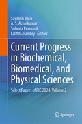 Cover: Current Progress in Biochemical, Biomedical, and Physical Sciences - Springer