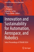 Cover: Innovation and Sustainability for Automation, Aerospace, and Robotics - Springer Nature Switzerland AG