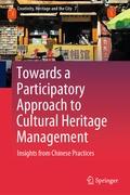 Cover: Towards a Participatory Approach to Cultural Heritage Management - Springer
