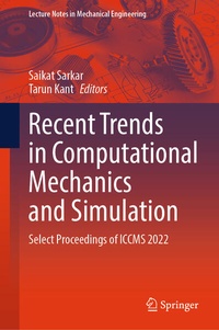 Enlarge image Cover: Recent Trends in Computational Mechanics and Simulation - Springer Nature Switzerland AG
