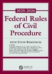 Abbildung von: Federal Rules of Civil Procedure 2025-2026 - Aspen Publishing