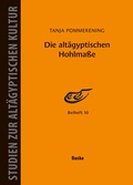 Cover: Die alt&auml;gyptischen Hohlma&szlig;e - Buske, H