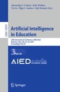 Cover: Artificial Intelligence in Education - Springer