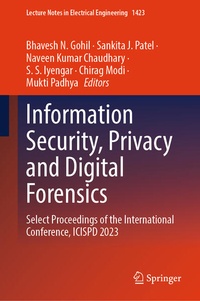 Enlarge image Cover: Information Security, Privacy and Digital Forensics - Springer