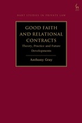Bild: Good Faith and Relational Contracts, Volume 1 - Hart Publishing