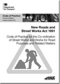 Cover: Code of practice for the co-ordination of street works and works for road purposes and related matters - Stationery Office Books