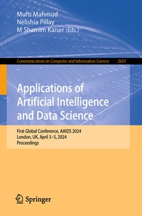 Enlarge image Cover: Applications of Artificial Intelligence and Data Science - Springer