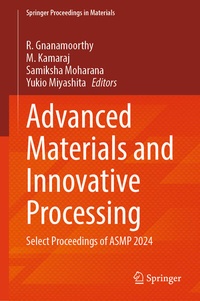 Enlarge image Cover: Advanced Materials and Innovative Processing - Springer Nature Switzerland AG