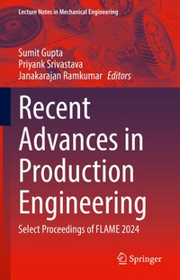 Enlarge image Cover: Recent Advances in Production Engineering - Springer Nature Switzerland AG
