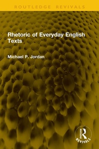 Abbildung von: Rhetoric of Everyday English Texts - Routledge