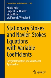 Abbildung von: Stationary Stokes and Navier-Stokes Equations with Variable Coefficients - Springer