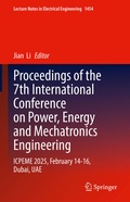 Cover: Proceedings of the 7th International Conference on Power, Energy and Mechatronics Engineering - Springer