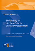 Cover: Einf&uuml;hrung in die franz&ouml;sische Literaturwissenschaft - Erich Schmidt Verlag