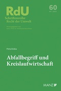 Abbildung von: Abfallbegriff und Kreislaufwirtschaft - Manz