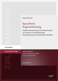 Abbildung von: Sprachliche Regionalisierung - Franz Steiner Verlag