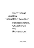 Cover: Gott thront und Sein Thron steht ewig fest - BoD - Books on Demand