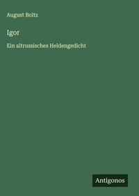 Enlarge image Cover: Igor - Antigonos Verlag