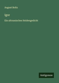 Enlarge image Cover: Igor - Antigonos Verlag