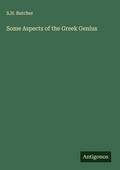 Cover: Some Aspects of the Greek Genius - Antigonos Verlag