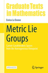 Abbildung von: Metric Lie Groups - Springer