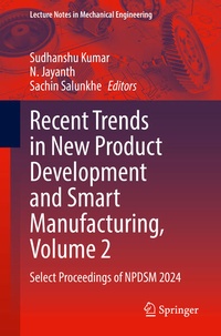 Enlarge image Cover: Recent Trends in New Product Development and Smart Manufacturing, Volume 2 - Springer Nature Switzerland AG
