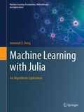 Cover: Machine Learning with Julia - Springer Nature Switzerland AG