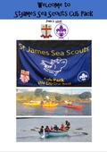 Cover: Welcome to St James Sea Scouts Cub Pack - John D Lucas