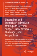 Cover: Uncertainty and Imprecision in Decision Making and Decision Support - New Advances, Challenges, and Perspectives - Springer