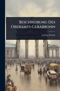 Cover: Beschreibung Des Oberamts Gerabronn - Hutson Street Press