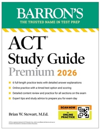 Enlarge image Cover: ACT Study Guide Premium, 2026: 6 Practice Tests + Comprehensive Review + Online Practice for the New Enhanced ACT - Kaplan Publishing
