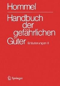 Abbildung von: Handbuch der gefährlichen Güter. Erläuterungen II - Springer Vieweg