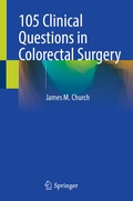 Cover: 105 Clinical Questions in Colorectal Surgery - Springer