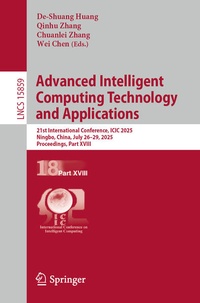 Enlarge image Cover: Advanced Intelligent Computing Technology and Applications - Springer Nature Switzerland AG