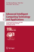 Cover: Advanced Intelligent Computing Technology and Applications - Springer