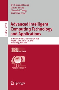 Enlarge image Cover: Advanced Intelligent Computing Technology and Applications - Springer