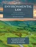 Cover: Environmental Law - OUP Oxford