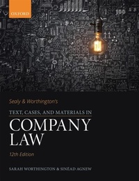 Abbildung von: Sealy & Worthington's Text, Cases, and Materials in Company Law - OUP Oxford