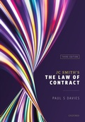 Cover: JC Smith's The Law of Contract - OUP Oxford